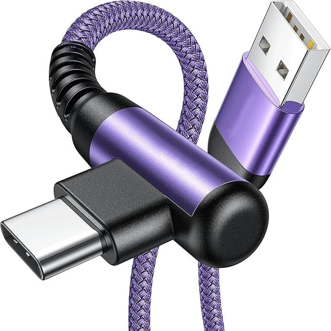 USB to USB-C Cable Purple 1.5M